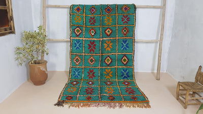 Vieux tapis Boujaad, 250 x 145 cm || 8.2 x 4.76 pieds - KENZA & CO