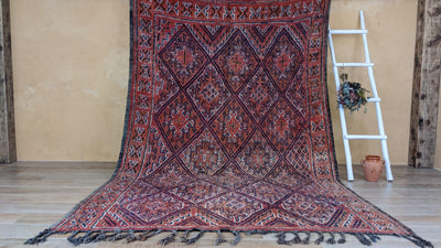 Vieux tapis Beni MGuild, 315 x 205 cm || 10,33 x 6,73 pieds - KENZA & CO