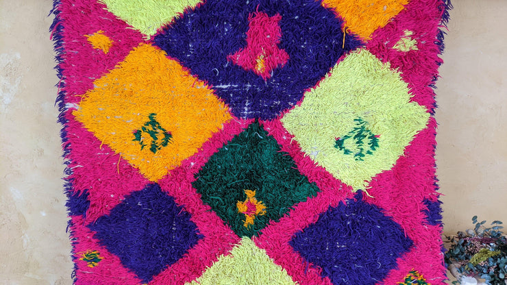 Vieux tapis Boujaad, 280 x 160 cm || 9,19 x 5,25 pieds - KENZA & CO