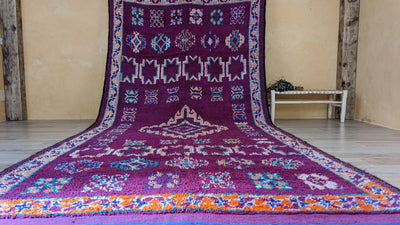 Vieux tapis Boujaad, 510 x 210 cm || 16.73 x 6.89 pieds - KENZA & CO