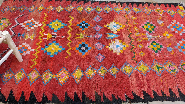 Vieux tapis Boujaad, 280 x 165 cm || 9.19 x 5.41 pieds - KENZA & CO