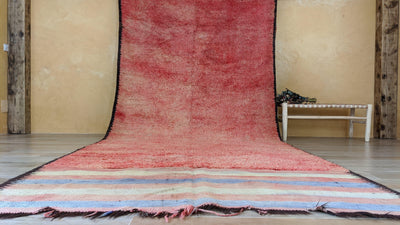 Vieux tapis Boujaad, 480 x 185 cm || 15,75 x 6,07 pieds - KENZA & CO