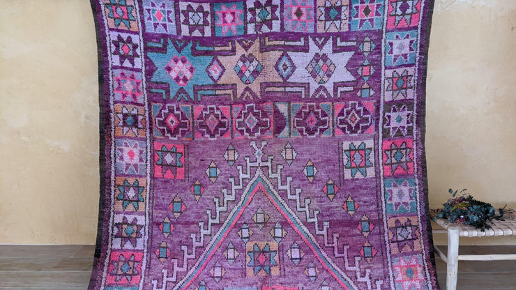 Vieux tapis Boujaad, 400 x 200 cm || 13.12 x 6.56 pieds - KENZA & CO