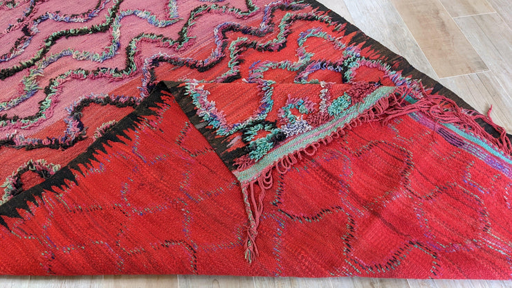 Vieux tapis Boujaad, 455 x 180 cm || 14.93 x 5.91 pieds - KENZA & CO