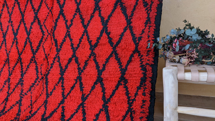 Vieux tapis Boujaad, 310 x 165 cm || 10.17 x 5.41 pieds - KENZA & CO