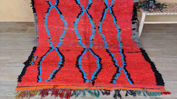 Vieux tapis Boujaad, 285 x 160 cm || 9,35 x 5,25 pieds - KENZA & CO