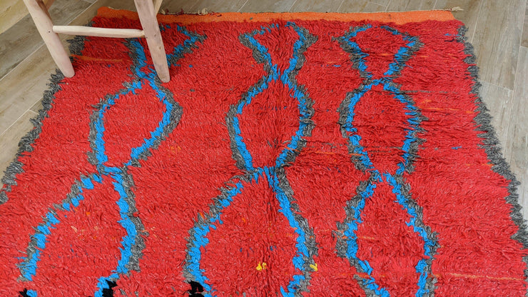 Vieux tapis Boujaad, 285 x 160 cm || 9,35 x 5,25 pieds - KENZA & CO
