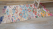 Vieux Tapis Boucherouite - 160 x 95 cm || 5.25 x 3.12 pieds - KENZA & CO