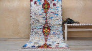 Vieux Tapis Boucherouite - 165 x 85 cm || 5.41 x 2.79 pieds - KENZA & CO