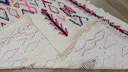 Grand tapis Boucherouite, 280 x 180 cm || 9,19 x 5,91 pieds - KENZA & CO