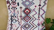 Grand tapis Boucherouite, 285 x 175 cm || 9,35 x 5,74 pieds - KENZA & CO